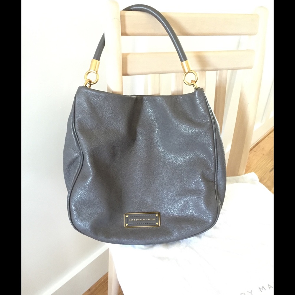 Marc By Marc Jacobs Gun Metal Grey Hobo Handbag